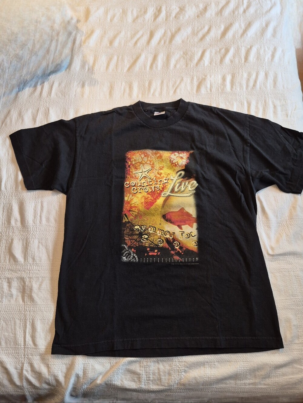 Counting Crows men's XL Vintage black 2000 concert shirt VGUC